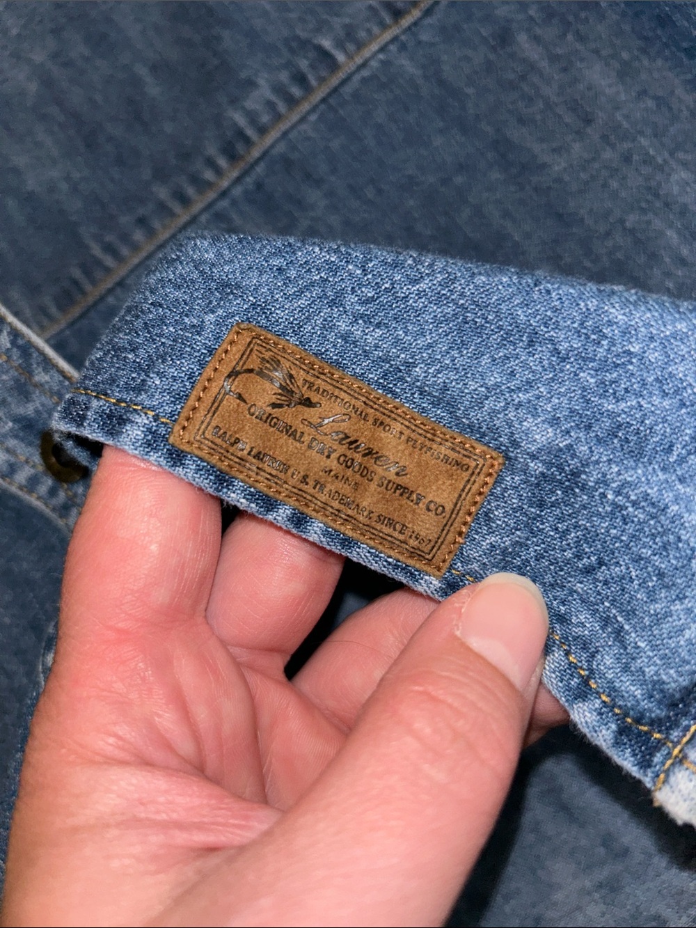 Ralph Lauren Jeans Co Snap Button Down Denim Utility Shacket Shirt 4 - Picture 13 of 14